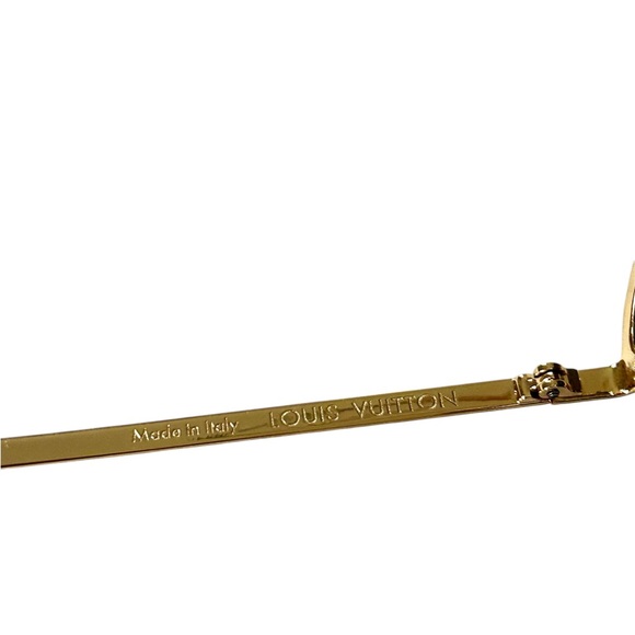 Louis Vuitton Purple Rain Sunglasses Aviator Gradient Gold Pink mirror - Picture 7 of 12